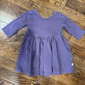 RuffleButts Knit Long Sleeve Twirl Dress 6-12m